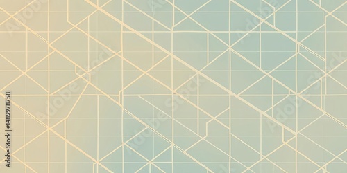 Modern abstract geometric seamless pattern with interlaced slanted lines forming a polygonal grid texture, wallpaper, motif