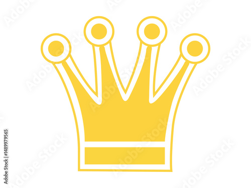 golden crown vector illustration