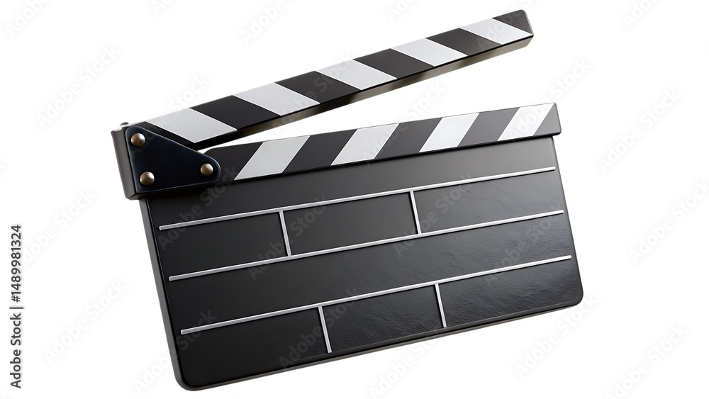 Fototapeta premium Film Clapperboard Isolated PNG