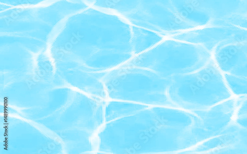 Fotografi turquoise ocean waves with foam isolated on a transparent background, light blue