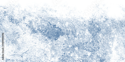 Snow-Dusted Pattern With Textured Blue Stone Appearance


