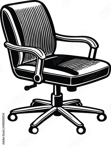 Comfortable Office Chair with Wheels For Work