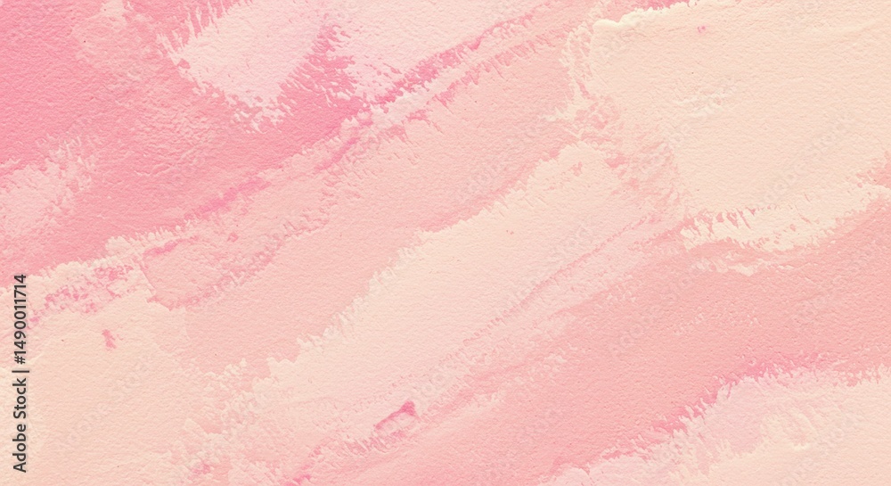 Fototapeta premium Pastel Pink Abstract Painting: Soft Brushstrokes and Gentle Hues