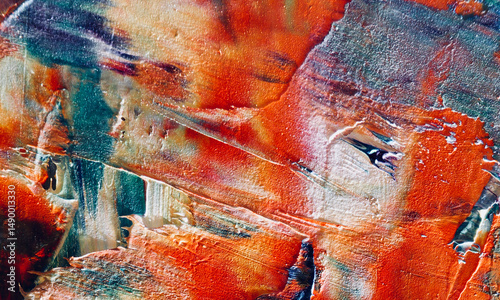 Abstract art background . Hand painting artwork on canvas .