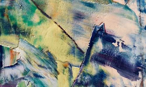 Abstract art background . Hand painting artwork on canvas .