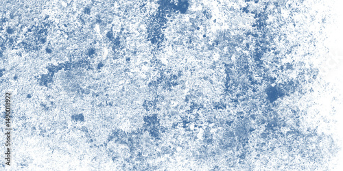 Subdued Blue Ice Art With Crystalline Texture and Snowy Speckles

