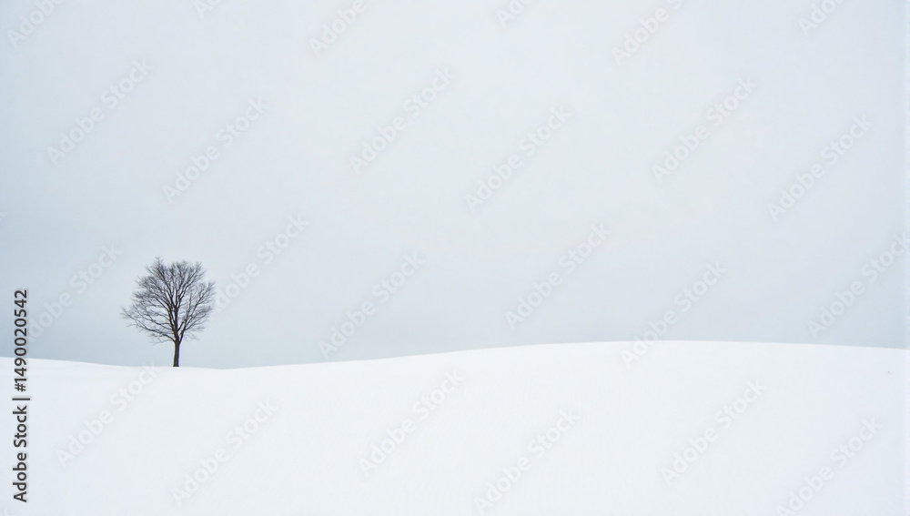 Fototapeta premium snow covered tree