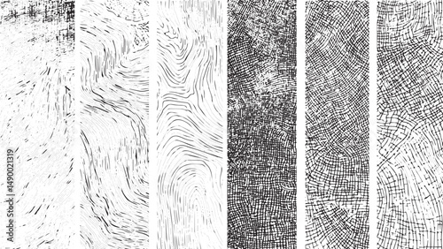 set of Sketch Line crosshatch patterns, cross hatch texture vector seamless backgrounds, engraving grunge line art.	