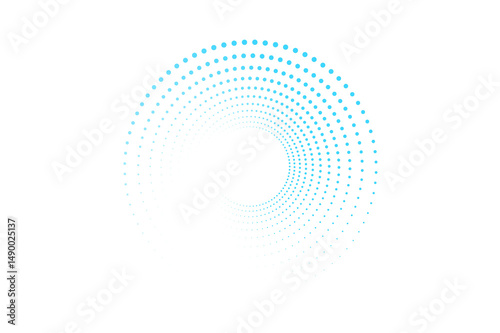 circle dot halftone round dotted frames. Design element for frame, logo, web pages, prints, posters, template .PNG