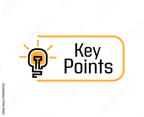 key points text on white background	