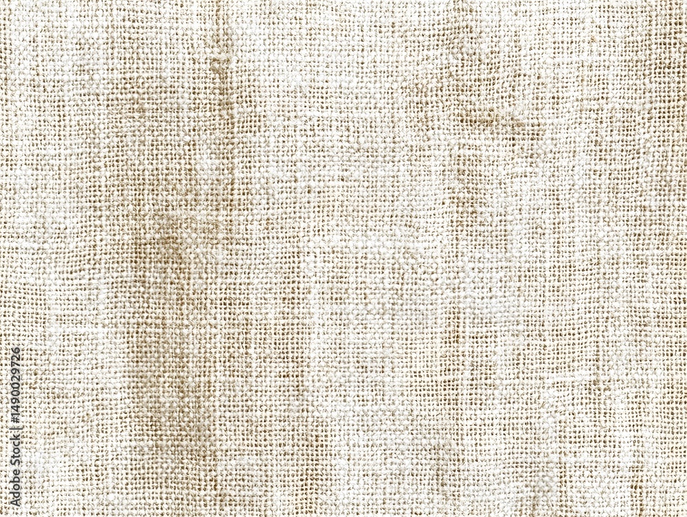 Fototapeta premium Natural Linen Neutral Tones: Organic Fabric Texture for DIY and Home Decor Projects