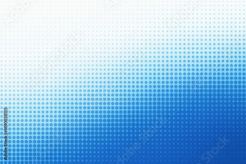 Abstract dot white blue pattern gradient texture technology background.