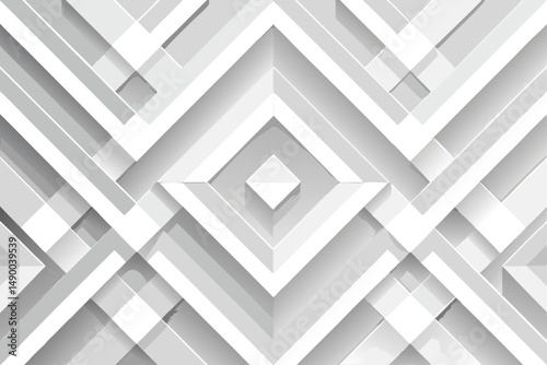 Fototapeta Naklejka Na Ścianę i Meble -  white paper geometric pattern abstract background.eps