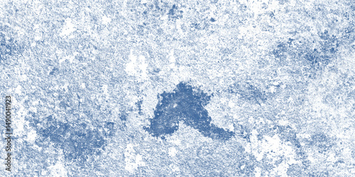 Natural-Looking Ice Wall With Layers of Crystallized White and Blue

