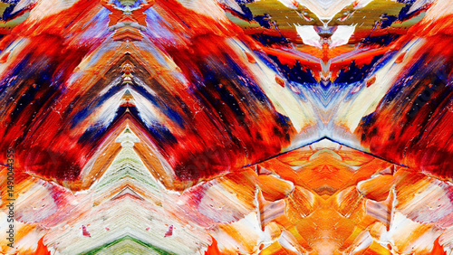 Abstract art background . Hand painting artwork on canvas .