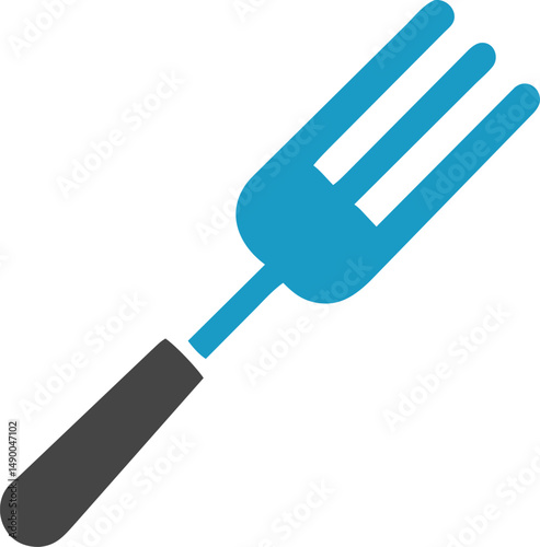 Blue Fork Icon Restaurant Menu Design