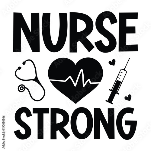 Nurse strong SVG Art & Illustration
