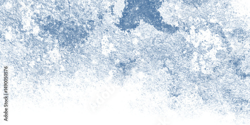 Subdued Blue and Gray Winter Wash Evoking the Feel of Frozen Cement

