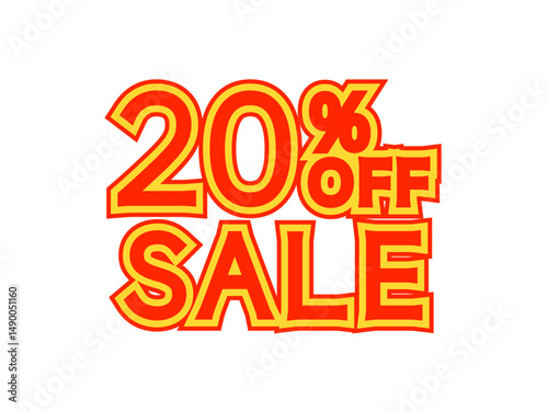 「20%OFFセール」文字