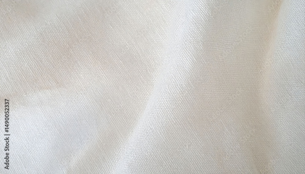 Naklejka premium Smooth White Satin Fabric Texture