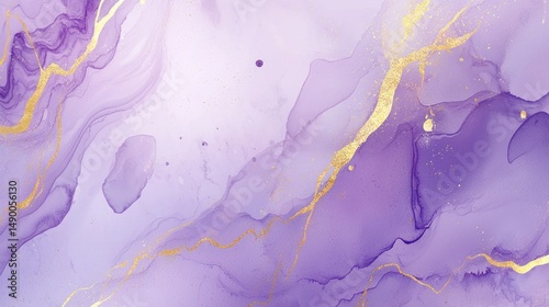 Purple gold abstract background