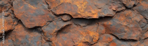 Rustic Surface With Complex Chemical Weathering Effects Exhibiting Unique Textures and Colors