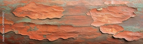 Rustic Weathered Wood Texture with Peeling Paint