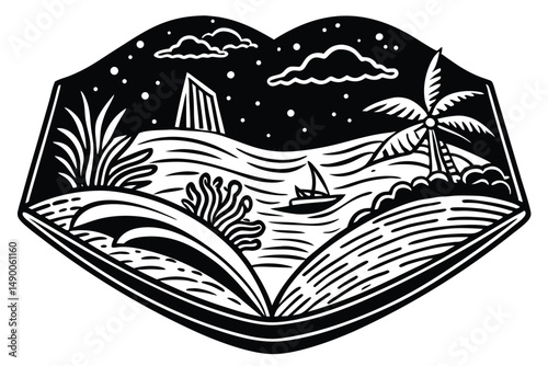 Sea Escape Adult Coloring Book of the Coast