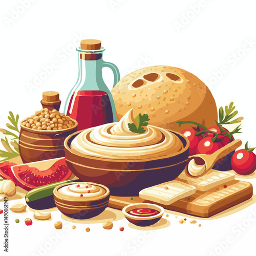 hummus, cuisine, healthy, snack, food, creamy, vegetarian, diet, vegan, arabic, homemade, eastern, delicious, oil, lunch, bean, background, spread, bowl, fresh, view, tahini, dish, parsley, chickpeas,