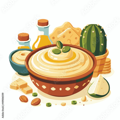 hummus, cuisine, healthy, snack, food, creamy, vegetarian, diet, vegan, arabic, homemade, eastern, delicious, oil, lunch, bean, background, spread, bowl, fresh, view, tahini, dish, parsley, chickpeas,