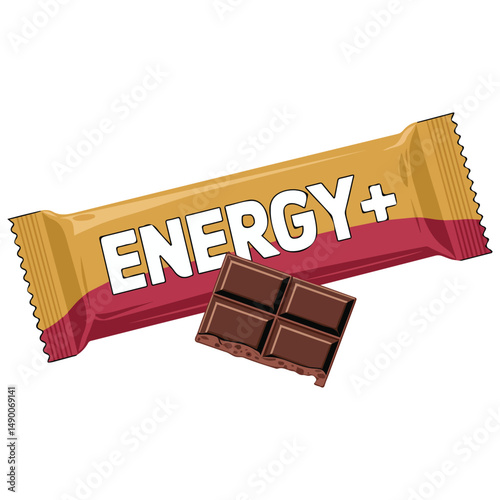 Food bars for active lifestyle isolated vector illustration on white background
