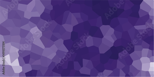 Abstract colorful violet, beige mosaic pattern Pebble seamless pattern vector illustration. Multicolored geometric wattled mosaic pattern wallpaper.Vibrant creative prismatic background.