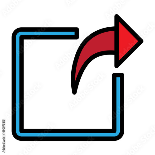 Share Vector Filled Icon Design