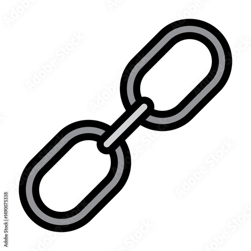 Link Vector Filled Icon Design