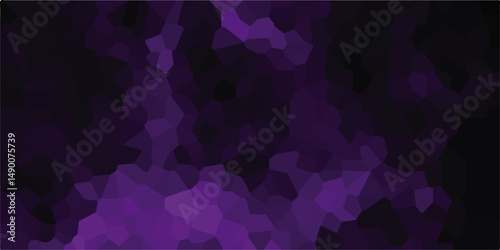Abstract colorful violet, beige mosaic pattern Pebble seamless pattern vector illustration. Multicolored geometric wattled mosaic pattern wallpaper.Vibrant creative prismatic background.