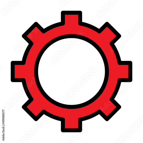 Setting Vector Filled Icon Design