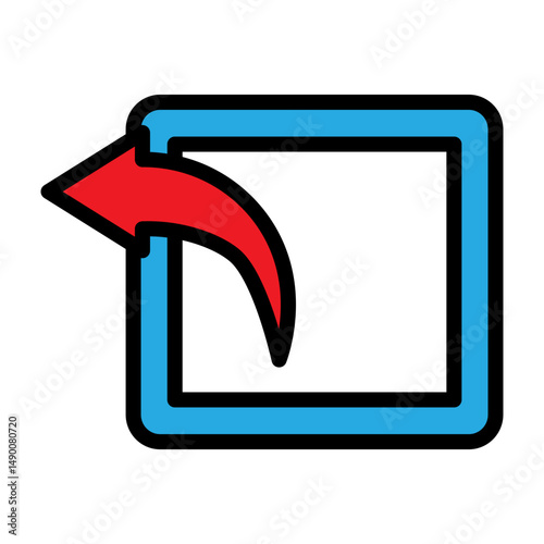 Reply Vector Filled Icon Design