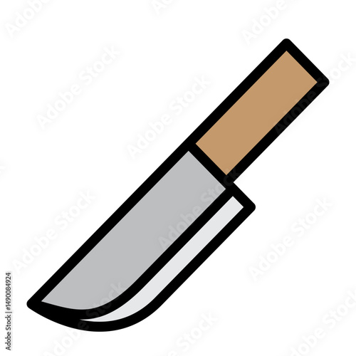 Knife Vector Filled Icon Design