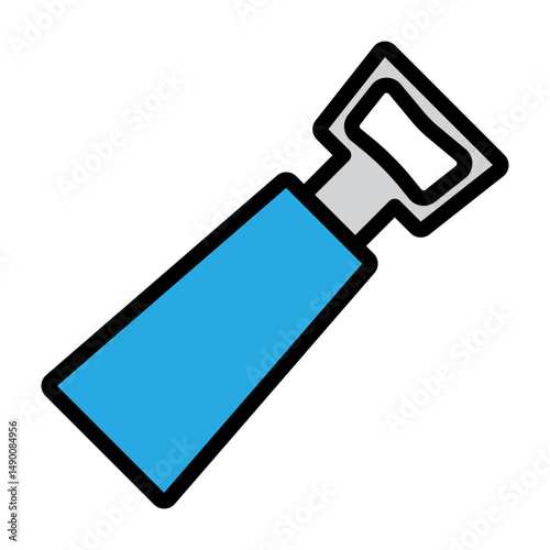 Bottle Opener Vector Filled Icon Design