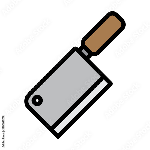 Cleaver Vector Filled Icon Design