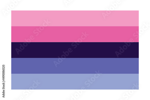 lgbtq pride flag isolated on white background.