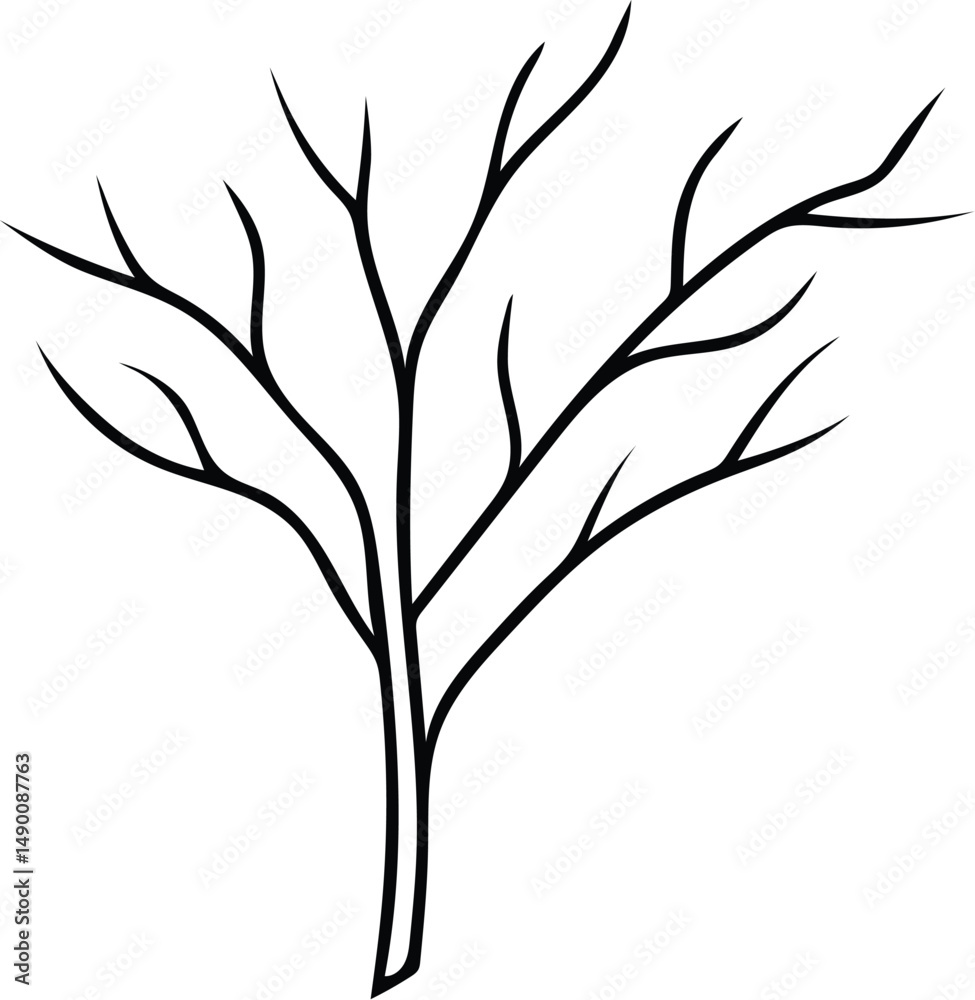 Naklejka premium silhouette of tree