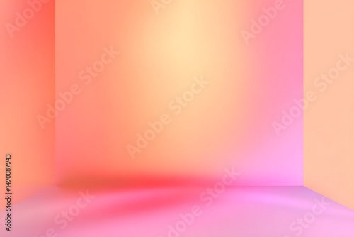 An isolated background with pastel pink to peach gradient shades, showcasing a clean visual concept.