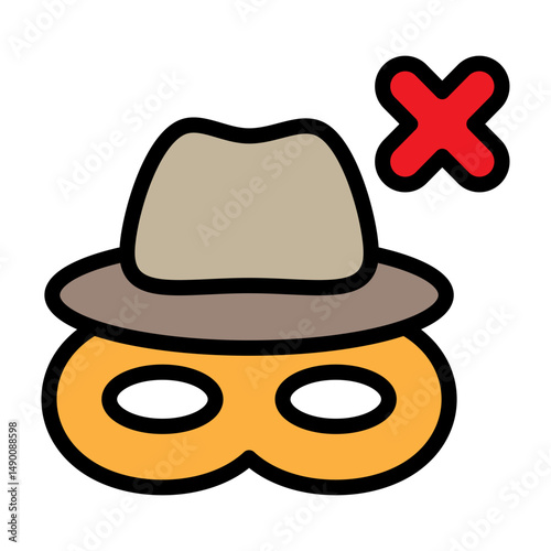 AntiFraud Vector Filled Icon Design