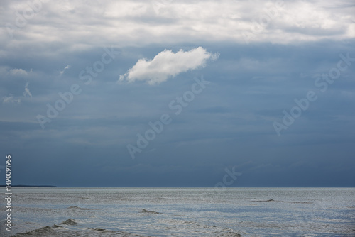 Fototapeta Naklejka Na Ścianę i Meble -  Calm afternoon at Baltic sea coast.