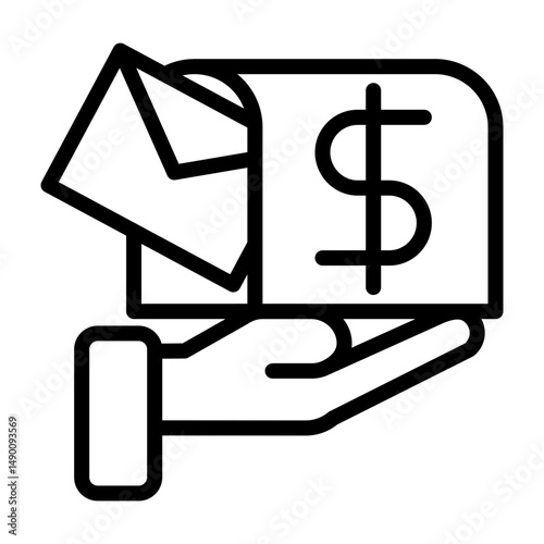 Sponsored Post  Vector Line Icon Design