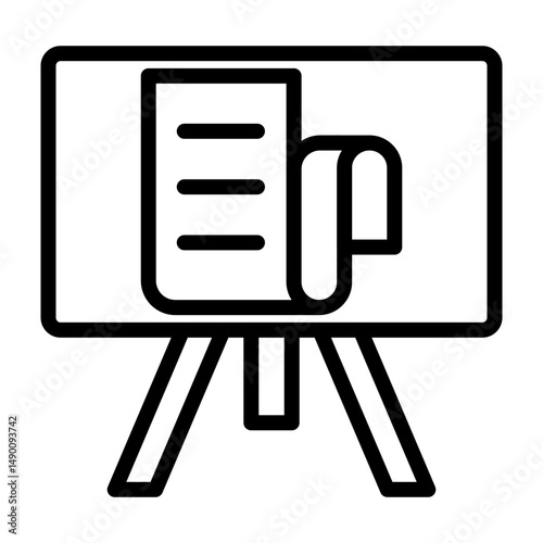 Storyboard  Vector Line Icon Design