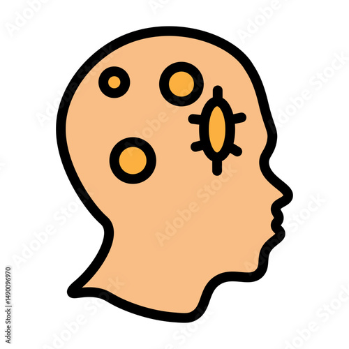 Allergy Vector Filled Icon Design