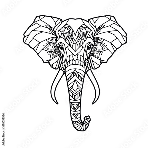 Multiple representations of Ganesha sitting cross-legged, holding symbolic items like modaks, lotuses, and weapons.
