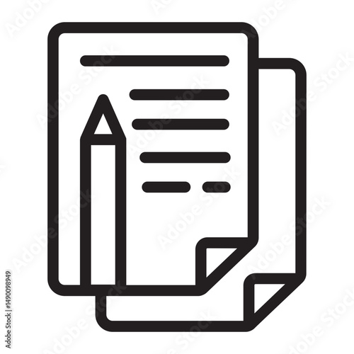 writing line icon